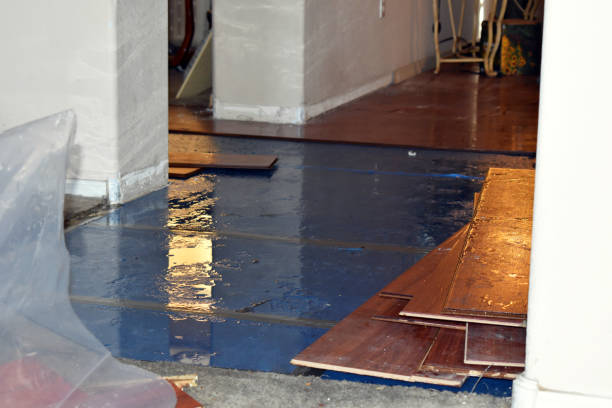 Professional Water Extraction technician working in Tripoli, WI